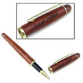 Rosewood Rollerball Pen w/Cap